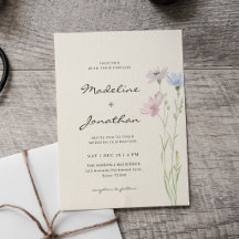 Einfache schicke Wildblume Beige Hochzeit