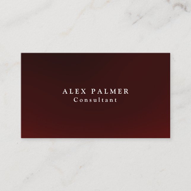 Einfache Schlicht-braune Hintergrundfarbe Original Visitenkarte (Vorderseite)