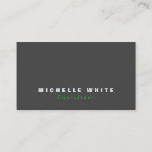 Einfache Schlicht Elegante Grau Beruflich Moderne Visitenkarte