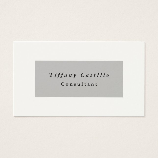 Einfache Schlicht Elegante Minimalistisch Moderne  (Vorderseite)