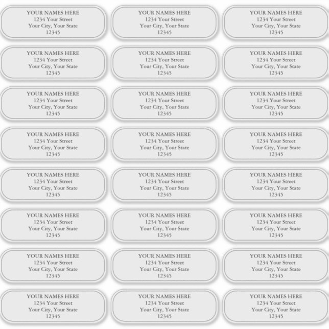 Einfache Schlichte, abgerundete Ecken an den Grenz Aufkleber (Vorderseite)