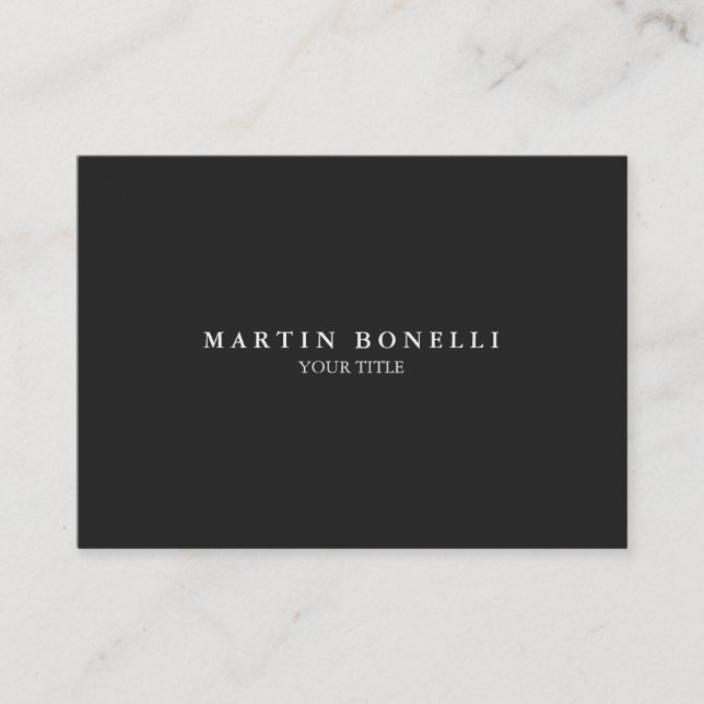 Einfache Schlichte Berufliche Chubby Business Card Visitenkarte (Vorderseite)