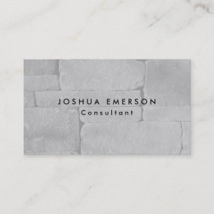 Einfache Schlichte Elegante Grau Mauer Moderne Visitenkarte