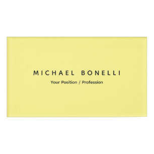 Einfache Schlichte Minimal Elegant Modernes, helle Namenschild