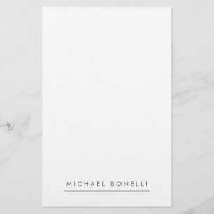 Einfache Schlichte Minimalistische Elegant Moderne Briefpapier