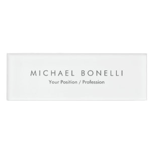 Einfache Schlichte Minimalistische Elegant Moderne Namenschild