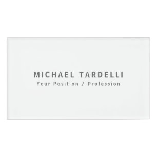 Einfache Schlichte Minimalistische Elegant Moderne Namenschild