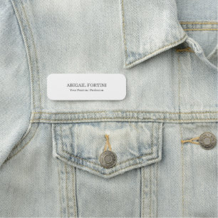 Einfache Schlichte Minimalistische Elegant Moderne Namensschild