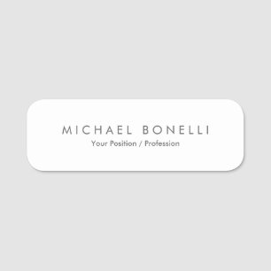 Einfache Schlichte Minimalistische Elegant Moderne Namensschild