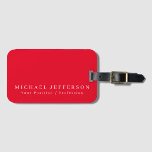 Einfache Schlichte Minimalistische Elegante Modern Gepäckanhänger