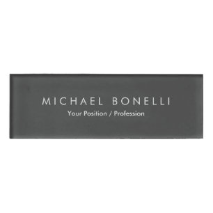 Einfache Schlichte Minimalistische Elegante Modern Namenschild