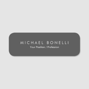 Einfache Schlichte Minimalistische Elegante Modern Namensschild