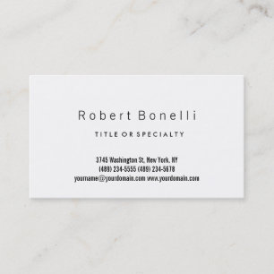Einfache Schlichte, moderne Business Card Visitenkarte