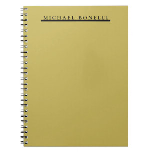 Einfache Schlichte Moderne Elegante Vegas Gold Far Notizblock