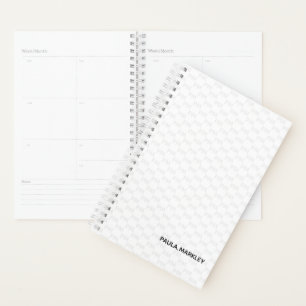 Einfache Schlichte Monogram Moderne Muster Planer
