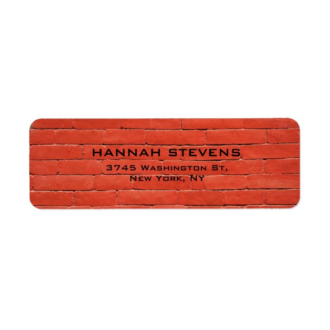 Einfache Schlichte rötliche Orange Wand Elegant Mo (Vorne)