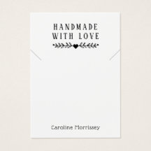 Einfache Schmuck-Nekklace-Display Gray-Karte