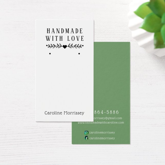 Einfache SchmuckEarring Display Green Card (Schreibtisch)