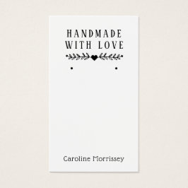 Einfache SchmuckEarring Display Green Card