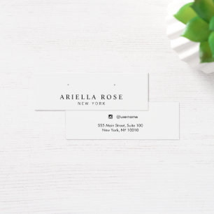 Einfache Schmuckkarte mit weißem Ofen