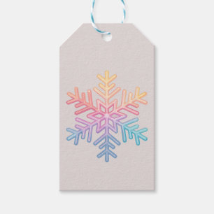 Einfache Schneeflocke Geschenkanhänger