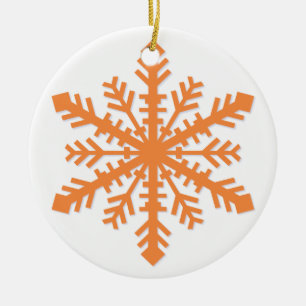 Einfache Schneeflocke Keramikornament