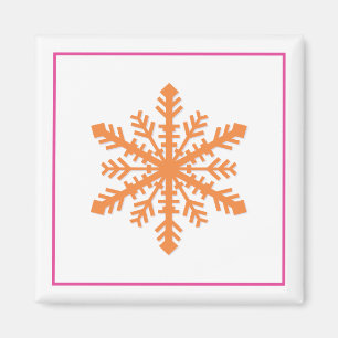 Einfache Schneeflocke Magnet