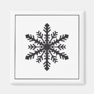 Einfache Schneeflocke Magnet