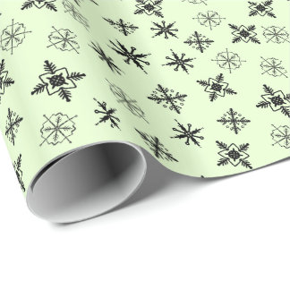 Einfache Schneeflocken Weihnachten Geschenkpapier