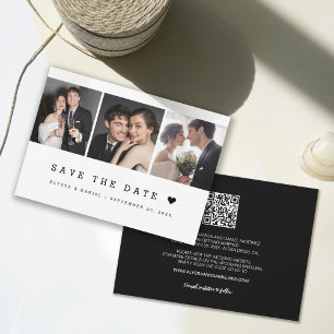 Einfache Schreibmaschine Herz Custom Fotos Hochzei Save The Date