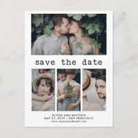 Einfache Schreibmaschine Save the Date | 4 FOTO