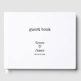 Einfache Schreibmaschinenschrift Typograph Persona Gästebuch