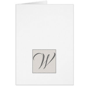 Einfache Schrift Monogramm Notizkarten - Klassisch