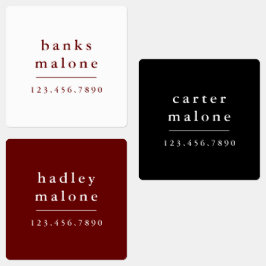 Einfache Schulfarben Kinder Waterproof Name Etiketten