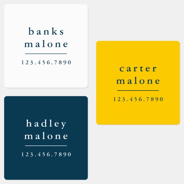 Einfache Schulfarben Kinder Waterproof Name Etiketten (Gruppe)