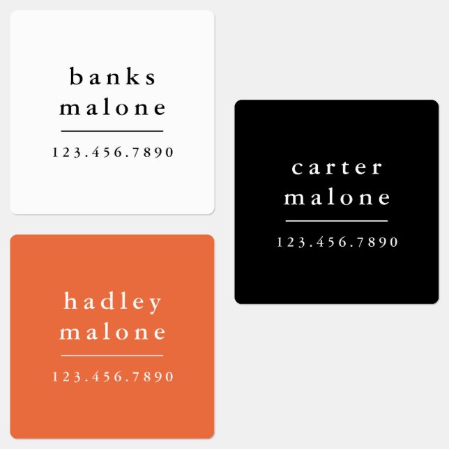 Einfache Schulfarben Kinder Waterproof Name Etiketten (Gruppe)