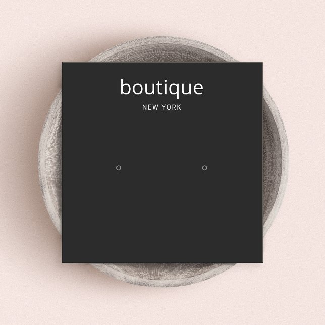 Einfache Schwarz-Moderne Stuhlvorratskarte (Von Creator hochgeladen)