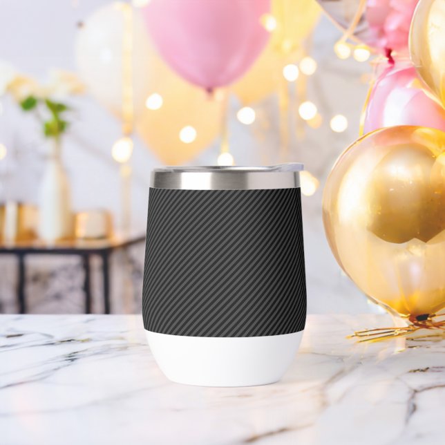 Einfache schwarz-schwarz-schmale Diagonalstreifen (Junggesellenabschied)