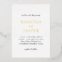 Einfache Schwarz und Weiß Moderne Hochzeit