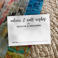 Einfache Schwarz-Weiß-Beratung und gute Wünsche