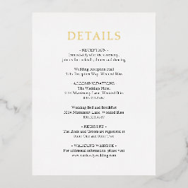 Einfache Schwarz-Weiß-Braut-UAWG Folie Einladungspostkarte