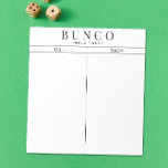 Einfache Schwarz-Weiß-Bunco-Tal Notizblock<br><div class="desc">Schmeiß ein Blatt auf jeden Tisch für die Person,  die die Partitur behalten hat,  und schlüpfe dein Bunco Spiel mit diesen,  die bereit sind zu gehen und leicht zu benutzen,  reißen von Tally-Boards.</div>