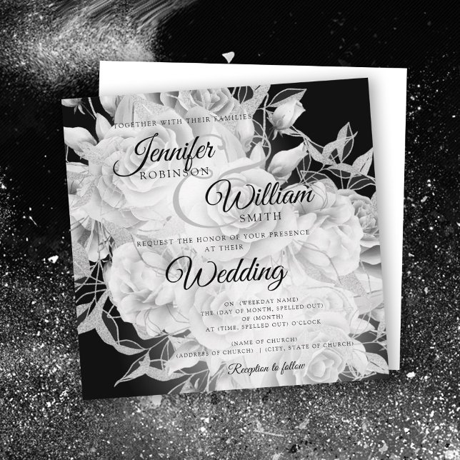 Einfache Schwarz-Weiß-Hochzeit (Von Creator hochgeladen)