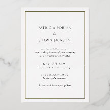 Einfache Schwarz-Weiß-Hochzeit