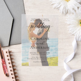 Einfache Schwarz-Weiß-Hochzeits-Overlay