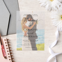 Einfache Schwarz-Weiß-Hochzeits-Overlay