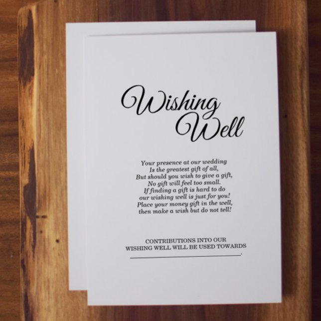 Einfache Schwarz-Weiß-Kalligraphie wünscht sich gu Begleitkarte (Von Creator hochgeladen)