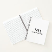 Einfache Schwarz-Weiß-Monogramm modern