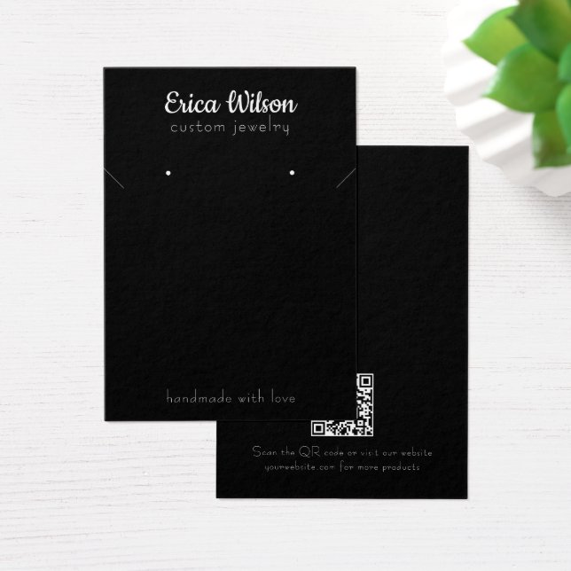 Einfache Schwarz-Weiß-Netzwerkkarte mit Earring-Di (Schreibtisch)