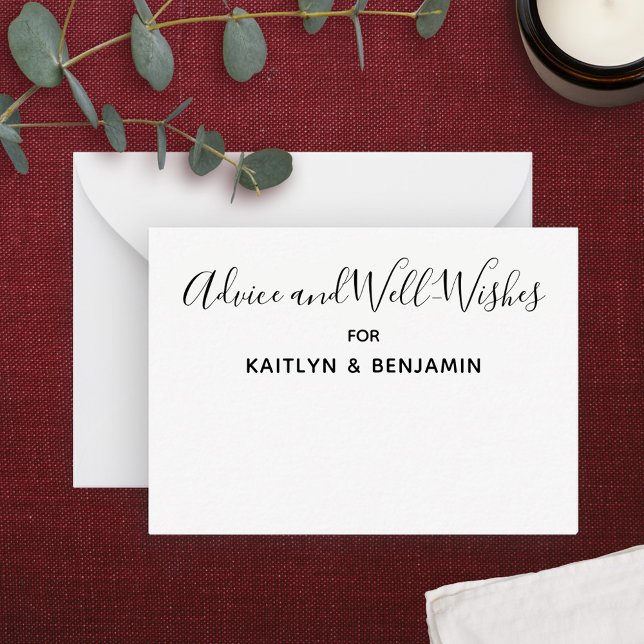 Einfache Schwarz-Weiß-Ratschläge & Wohlfühlkarte Hinweiskarte (Von Creator hochgeladen)